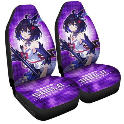 Seele Car Seat Covers Custom Honkai Star Rail Car Accessories