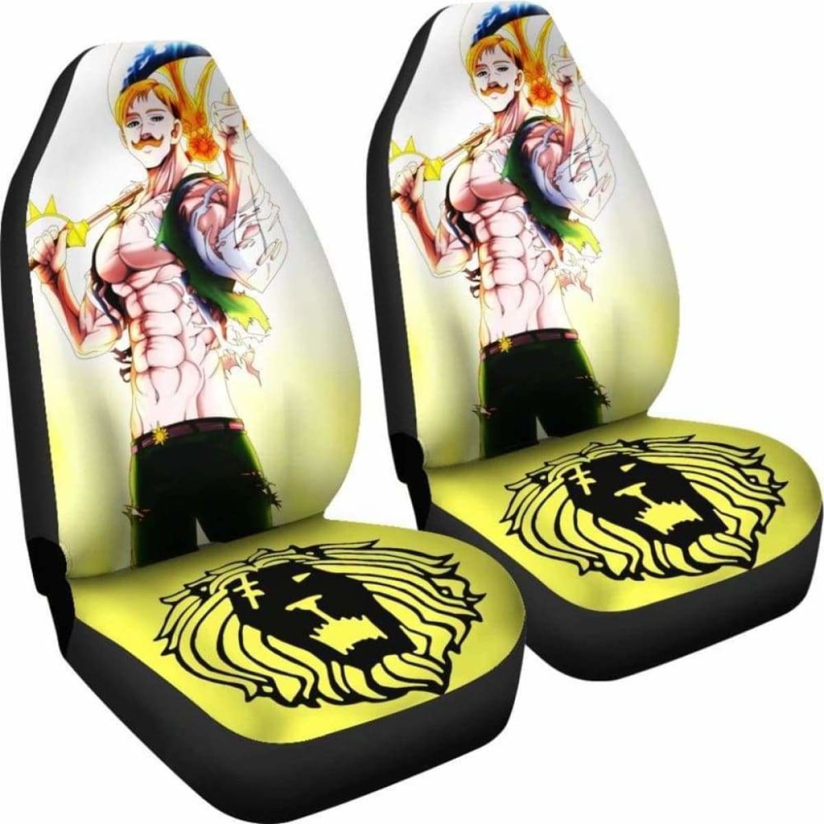 Seven Deadly Sins Escanor Car Seat Covers Universal Fit 051012