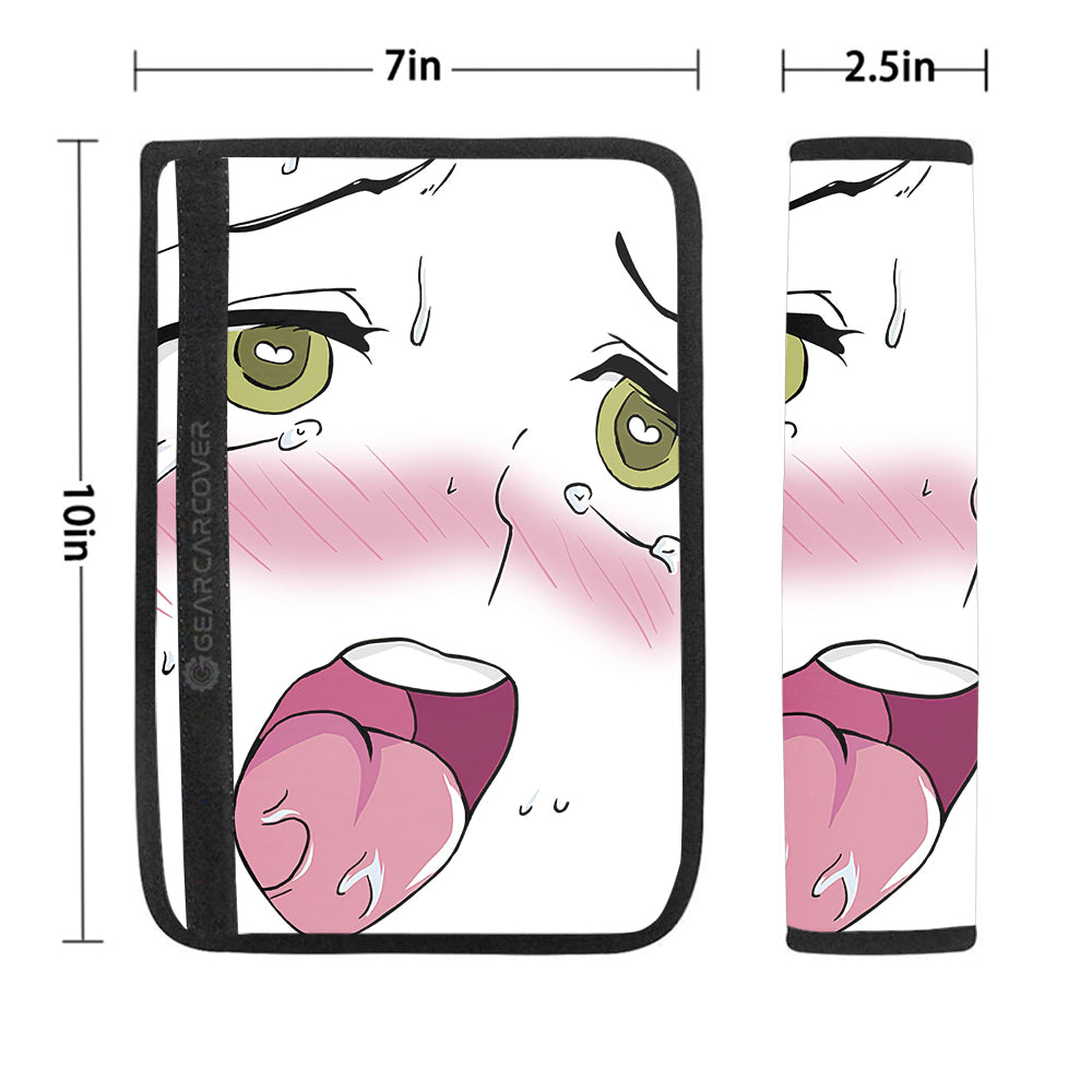 Sexy Face Seat Belt Covers Custom Ahegao Car Accessories