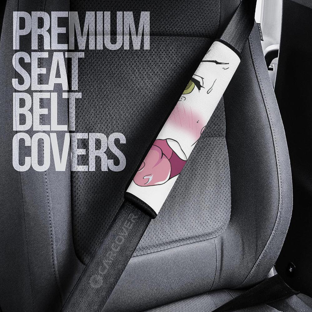 Sexy Face Seat Belt Covers Custom Ahegao Car Accessories