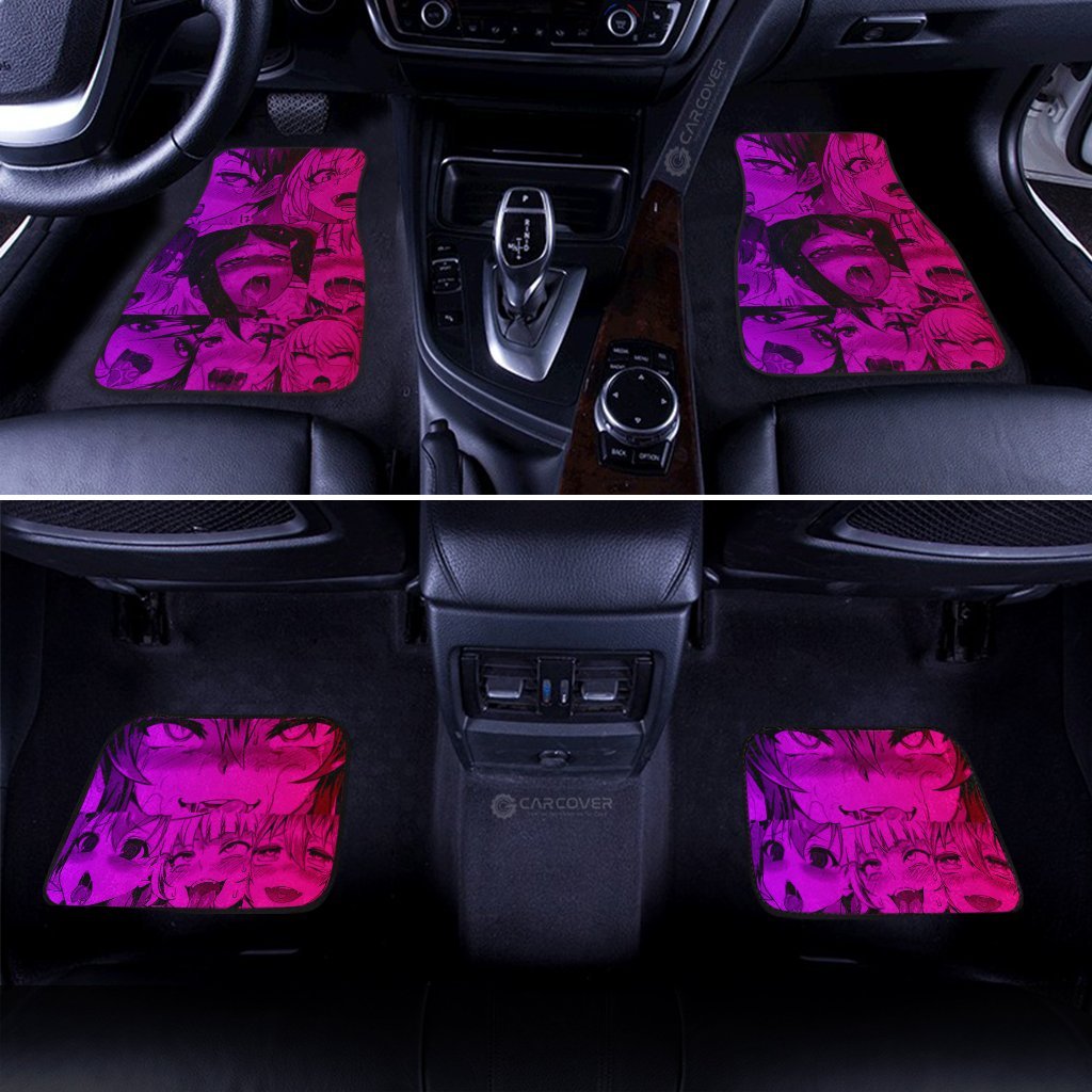 Sexy Juri Face Ahegao Car Floor Mats Custom Car Interior Accessories