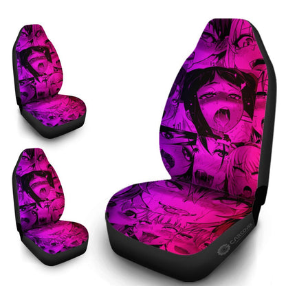 Sexy Juri Face Ahegao Car Seat Covers Custom Car Interior Accessories