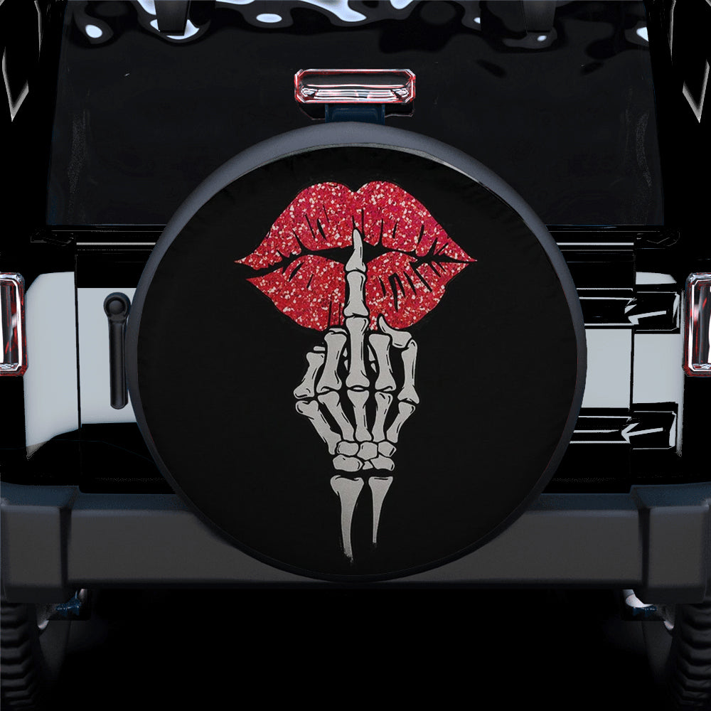 Sexy Lady Lips Skull Jeep Car Spare Tire Cover