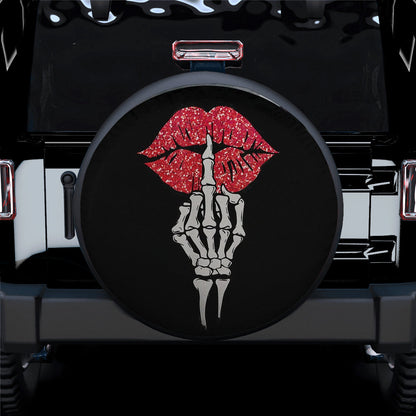 Sexy Lady Lips Skull Jeep Car Spare Tire Cover