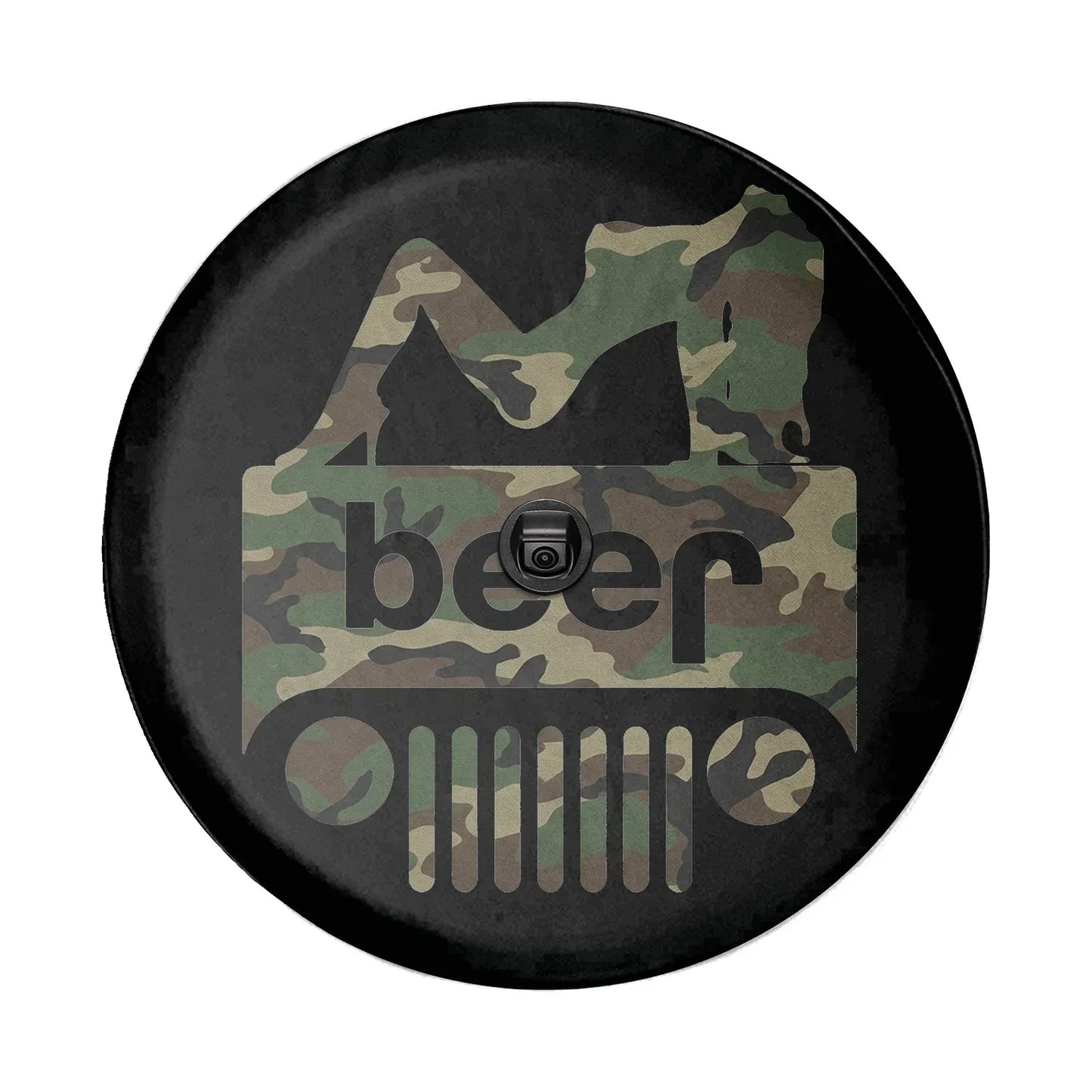 Sexy Girl Jeep Beer Spare Tire Cover - Hunting Style - PersonalizedFury