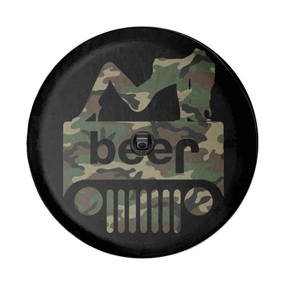 Sexy Girl Jeep Beer Spare Tire Cover - Hunting Style - PersonalizedFury