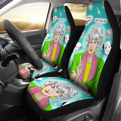 Shady Pines Car Seat Covers The Golden Girls Tv Show Universal Fit 051012