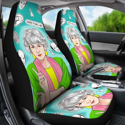 Shady Pines Car Seat Covers The Golden Girls Tv Show Universal Fit 051012