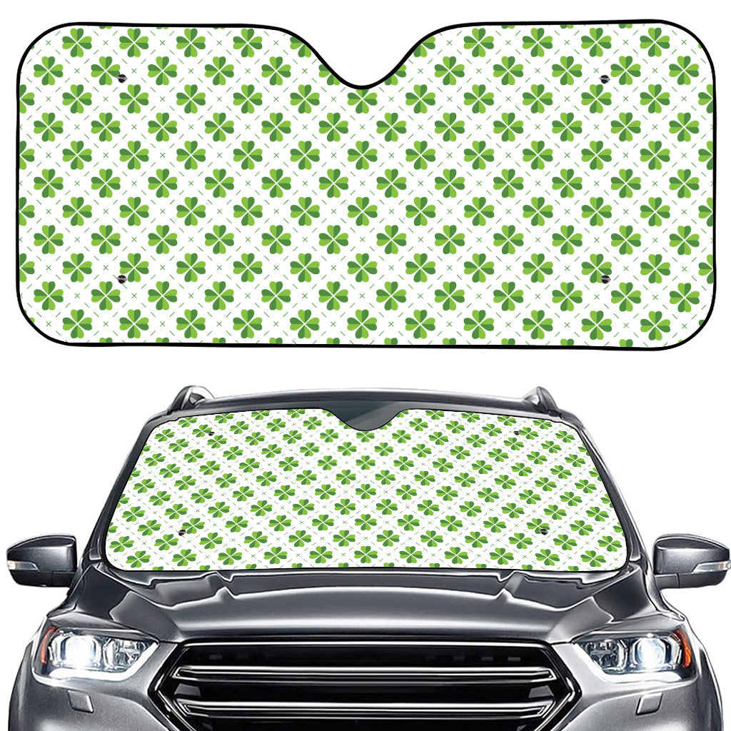 Shamrock Saint Patrick's Day Print Car Windshield Sun Shade