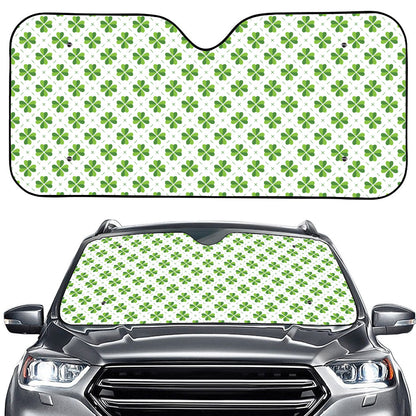 Shamrock Saint Patrick's Day Print Car Windshield Sun Shade