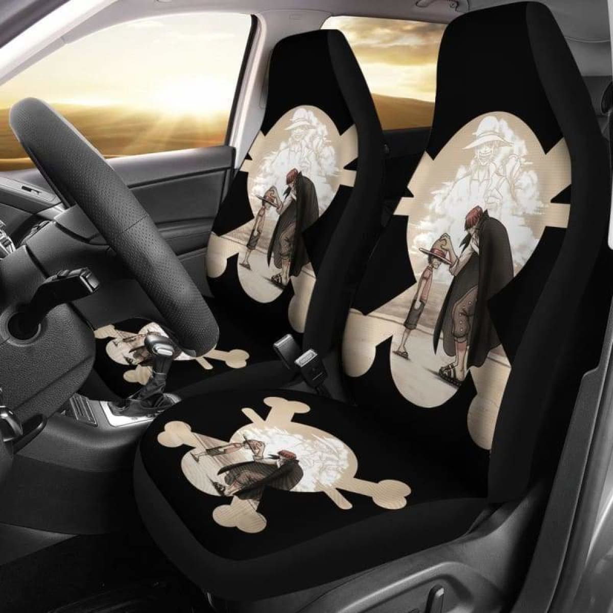 Shanks Luffy One Piece Car Seat Covers Universal Fit 051312