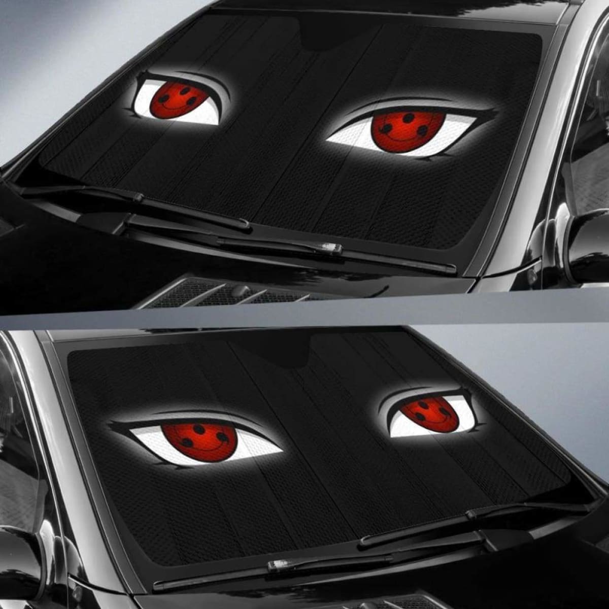 Sharingan Car Sun Shades 918b Universal Fit
