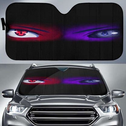Sharingan Eyes Red And Purple Auto Sun Shades 918b Universal Fit