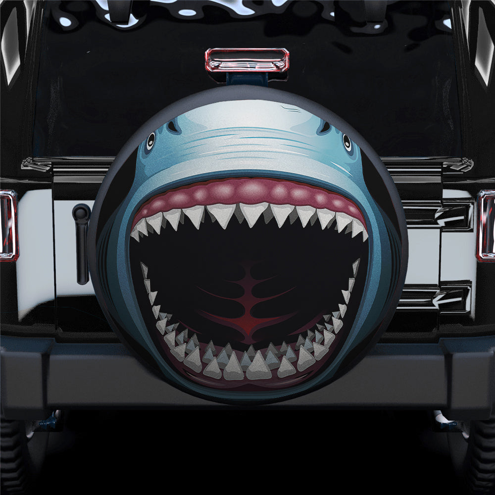 Shark Jeep Car Spare Tire Cover