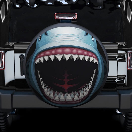 Shark Jeep Car Spare Tire Cover