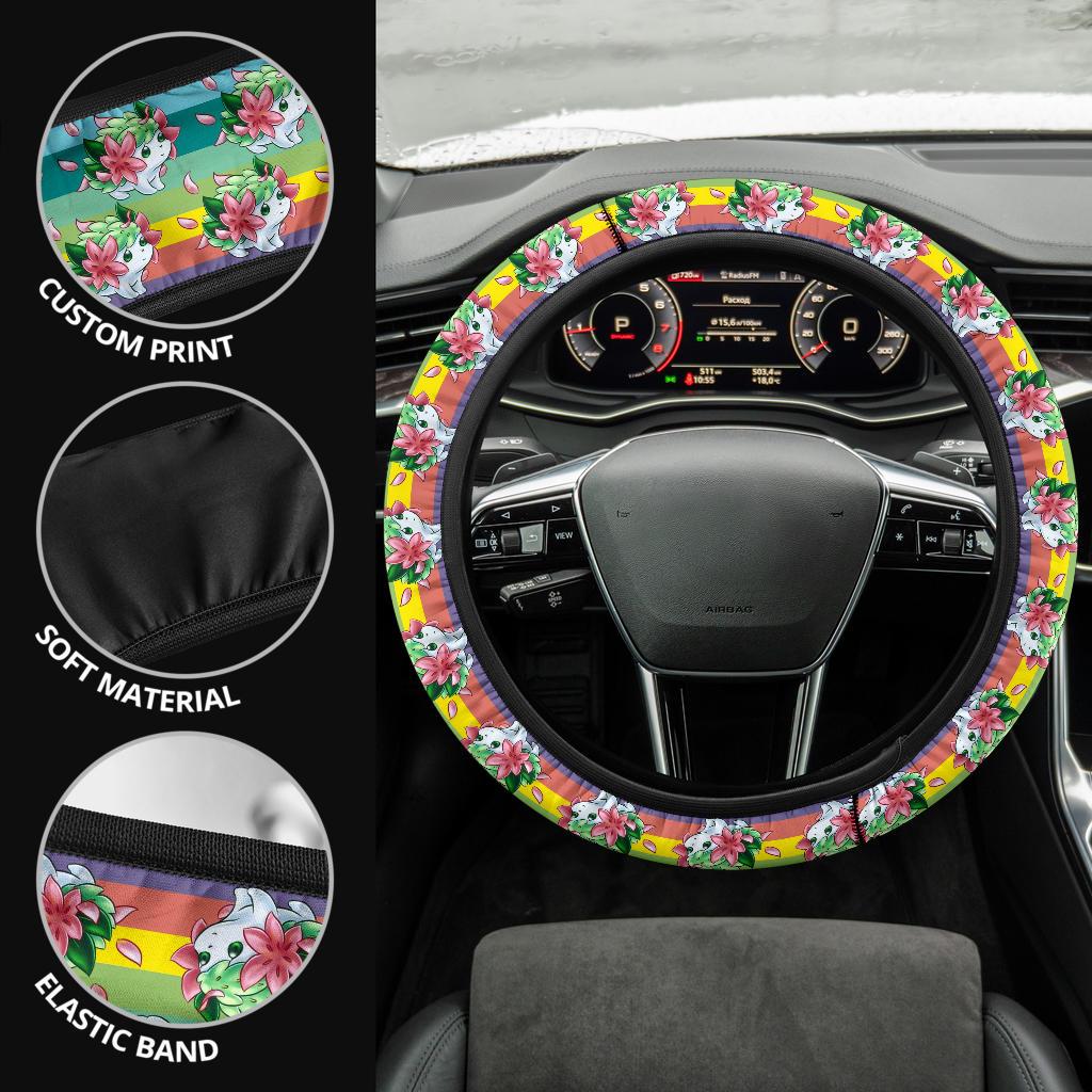 Shaymin Car Steering Wheel Cover