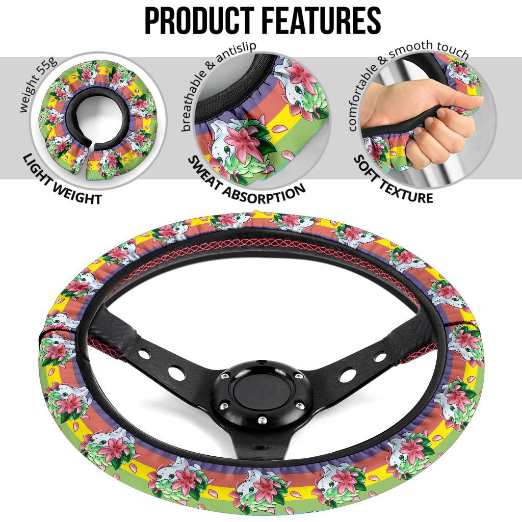 Shaymin Car Steering Wheel Cover