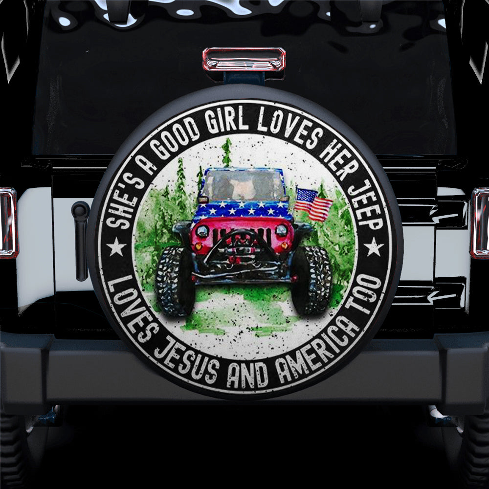She Love Her Love Jesus Jeep Car Spare Tire Cover