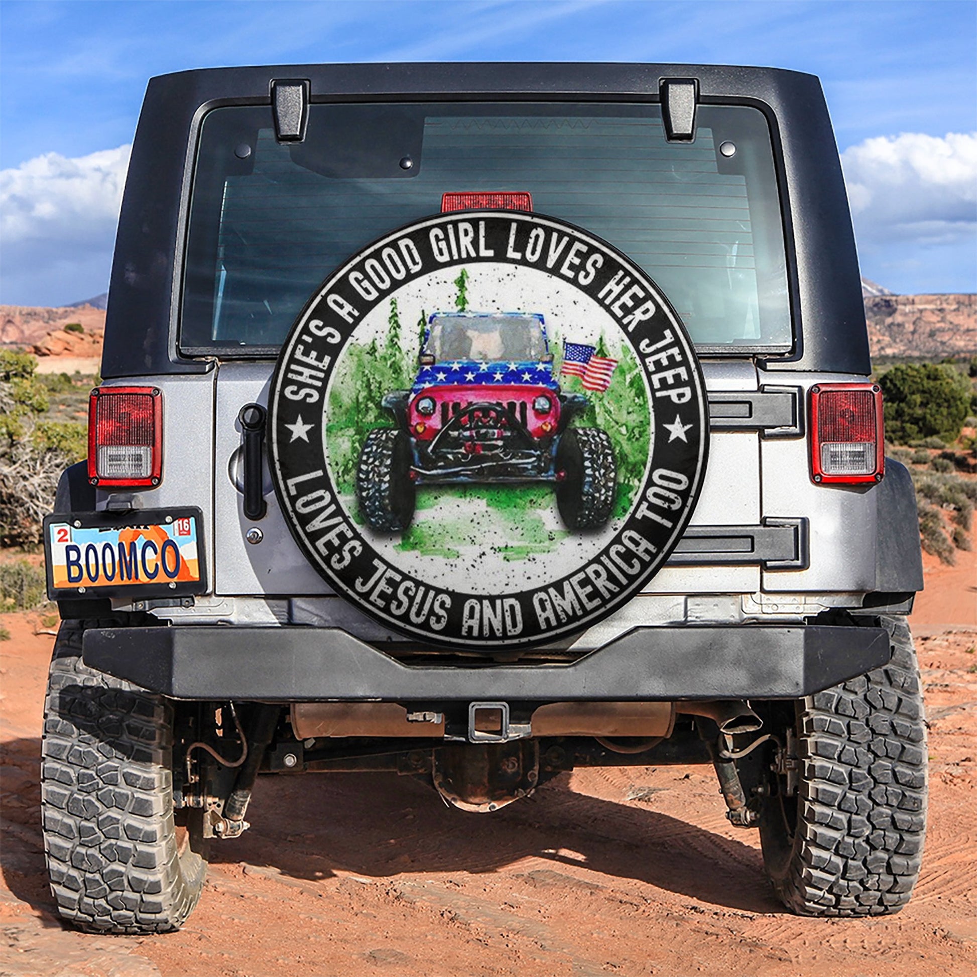 She Love Her Love Jesus Jeep Car Spare Tire Cover