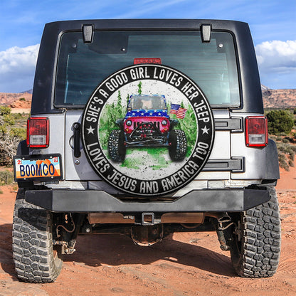 She Love Her Love Jesus Jeep Car Spare Tire Cover