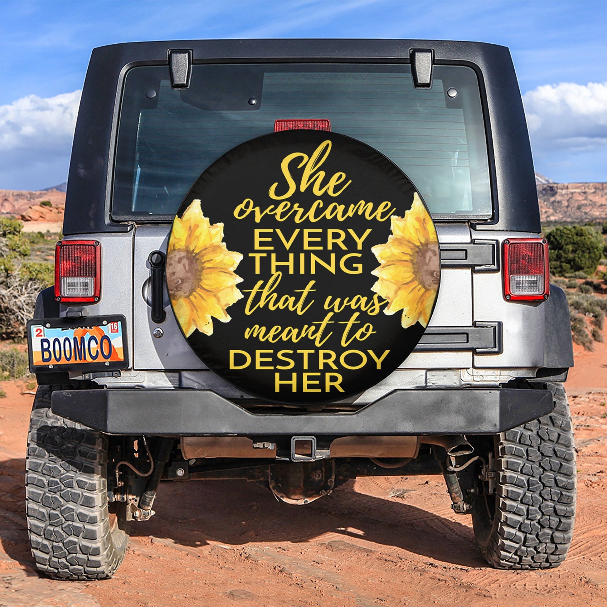 She Overcame Everything Car Spare Tire