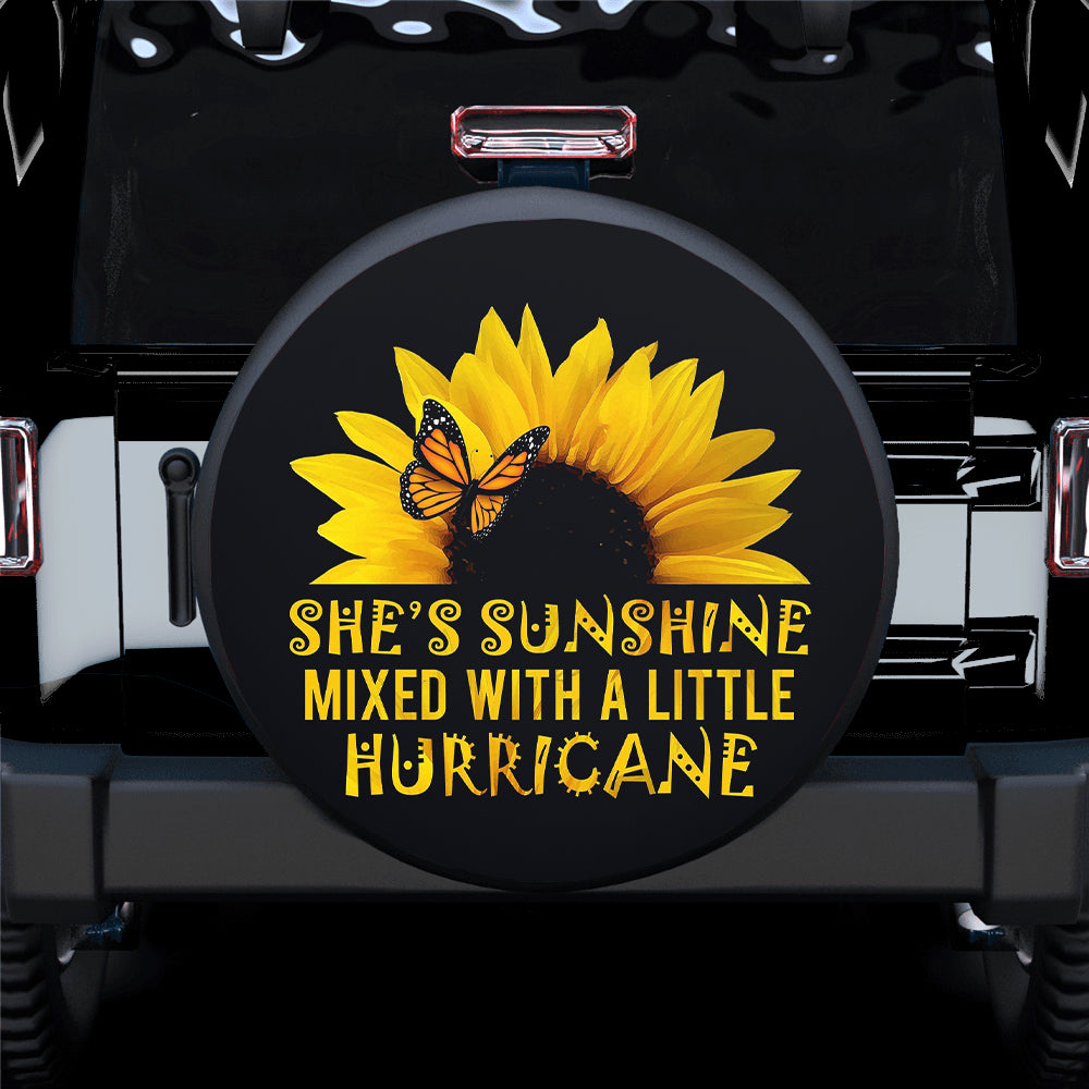She'S Sunshine Mixed With A Little Hurricane Jeep Car Spare Tire Cover