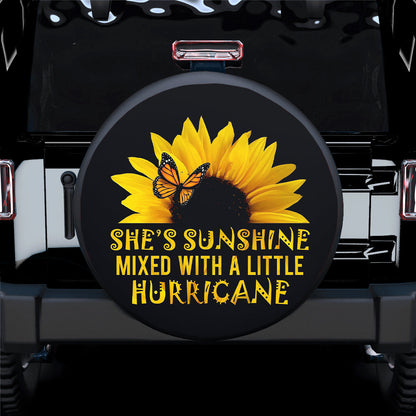 She'S Sunshine Mixed With A Little Hurricane Jeep Car Spare Tire Cover