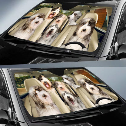 Sheepadoodle Car All Over Printed 3D Sun Shade