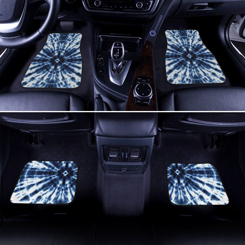 Shibori Tie Dye Car Floor Mats Custom Hippie Car Accessories Gifts