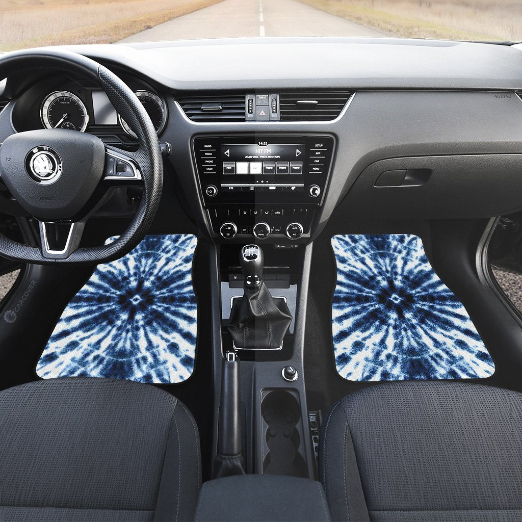 Shibori Tie Dye Car Floor Mats Custom Hippie Car Accessories Gifts