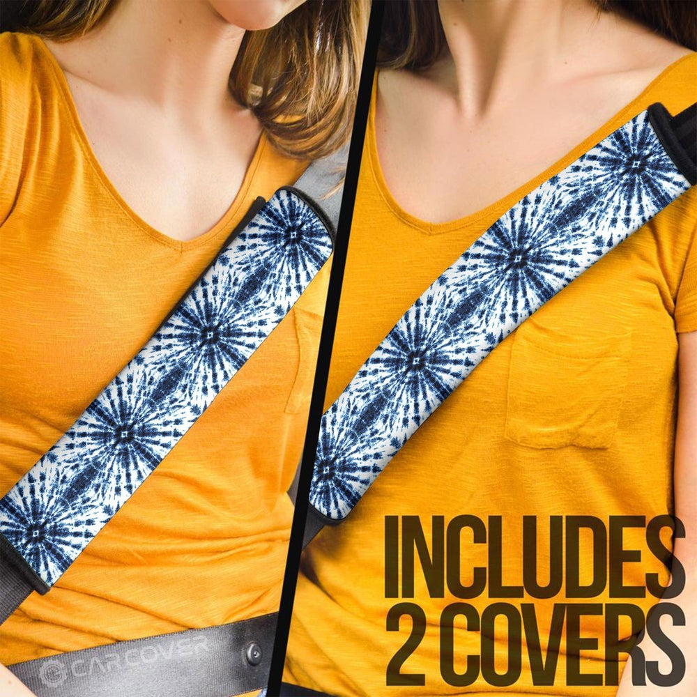 Shibori Tie Dye Seat Belt Covers Custom Hippie Car Accessories Gifts