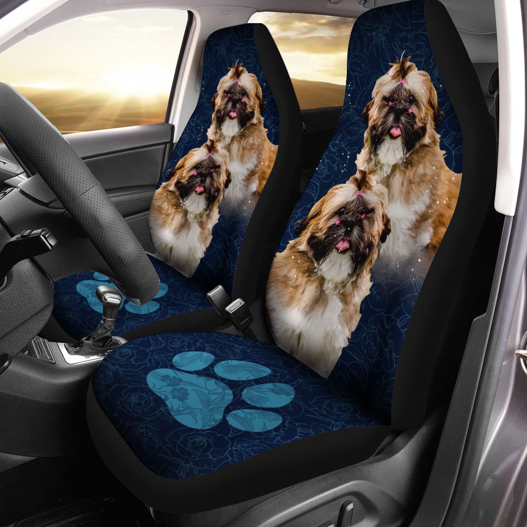 Shih Tzu Car Seat Covers Custom Cool Car Accessories For Dog Lovers