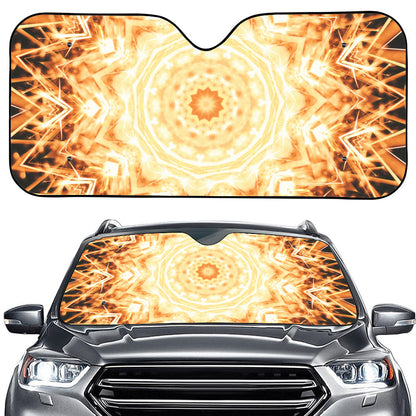 Shining Kaleidoscope Print Car Windshield Sun Shade