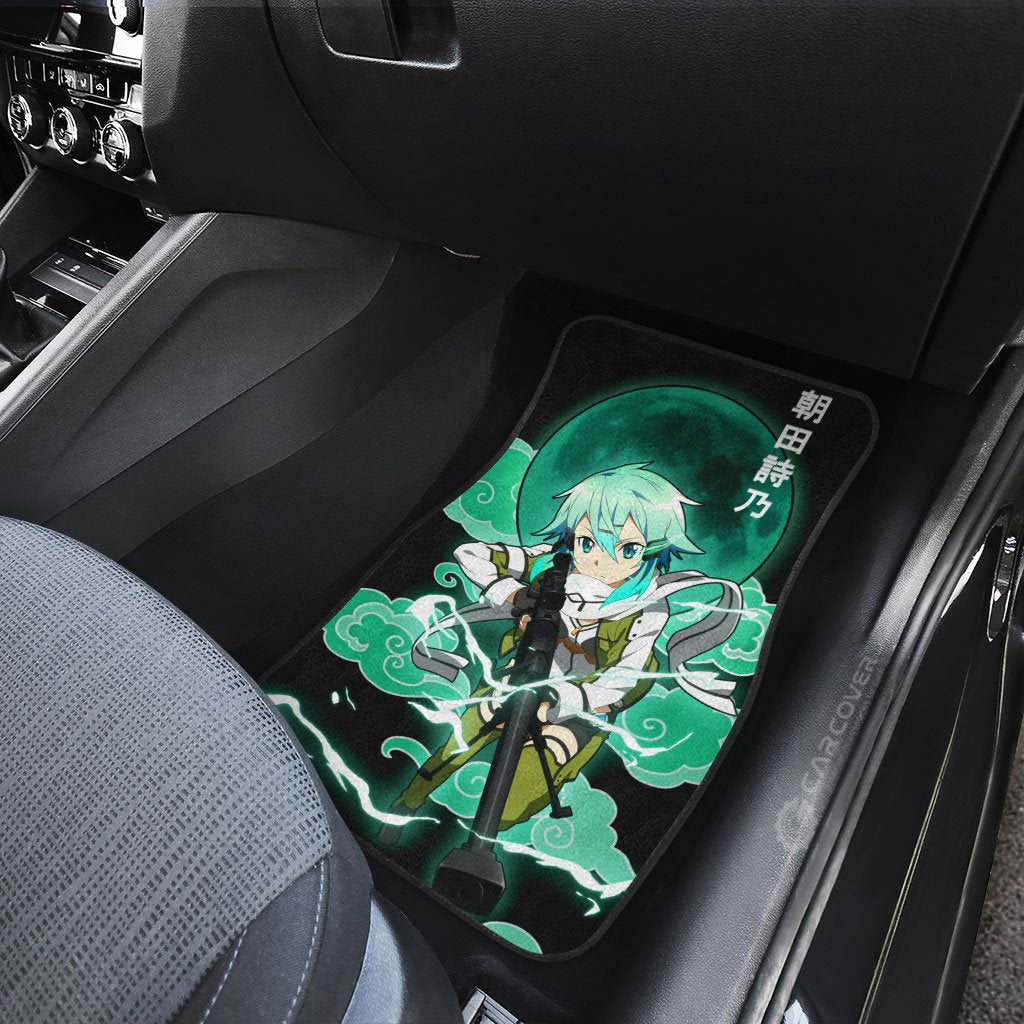 Shino Asada Car Floor Mats Custom Sword Art Online Anime Car Accessories
