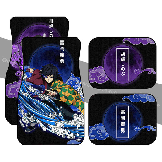 Shinobu And Giyuu Car Floor Mats Custom Demon Slayer Anime Car Interior Accessories