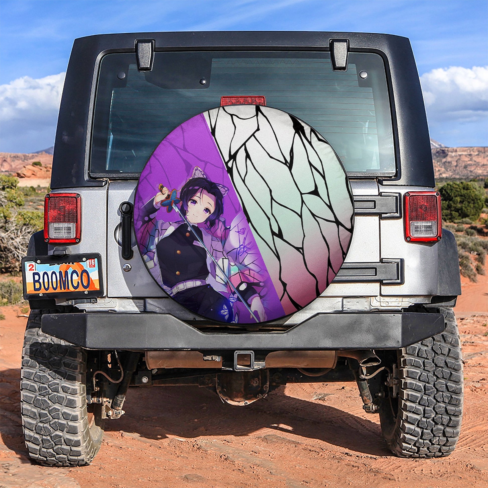Shinobu Demon Slayer Car Spare Tire Cover