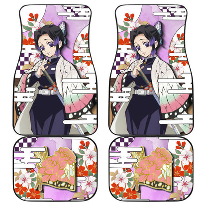 Shinobu Kocho Car Floor Mats Custom Demon Slayer Anime Car Accessories