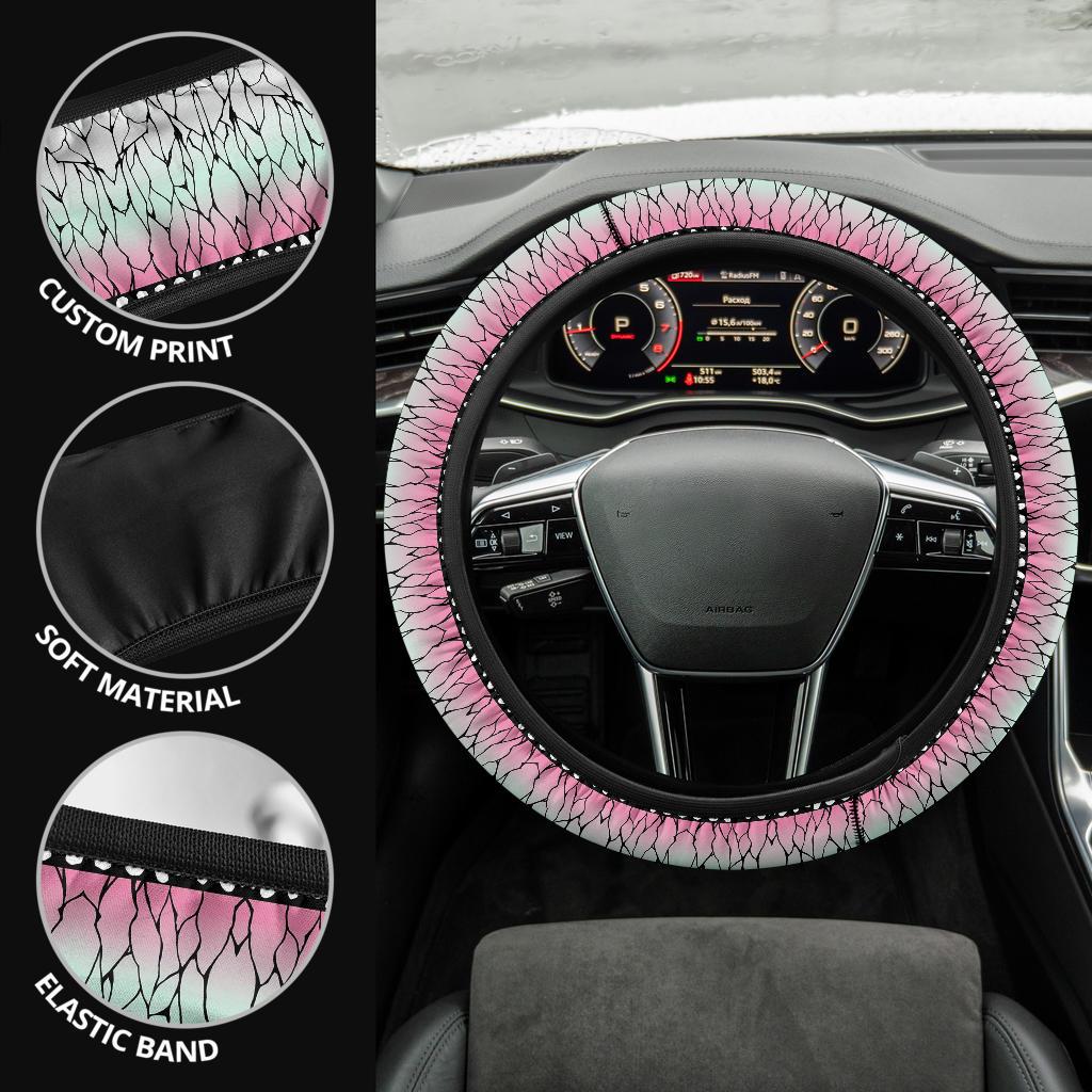 Shinobu Kocho Demon Slayer Anime Car Steering Wheel Cover 1