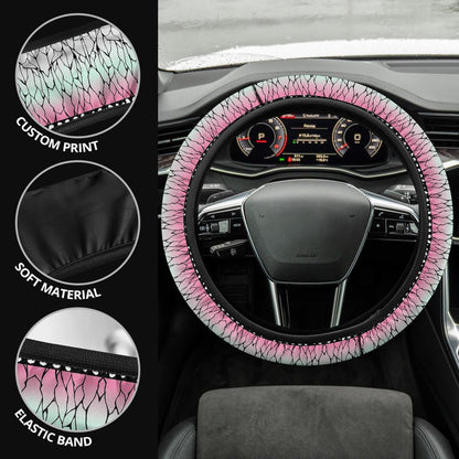 Shinobu Kocho Demon Slayer Anime Car Steering Wheel Cover 1