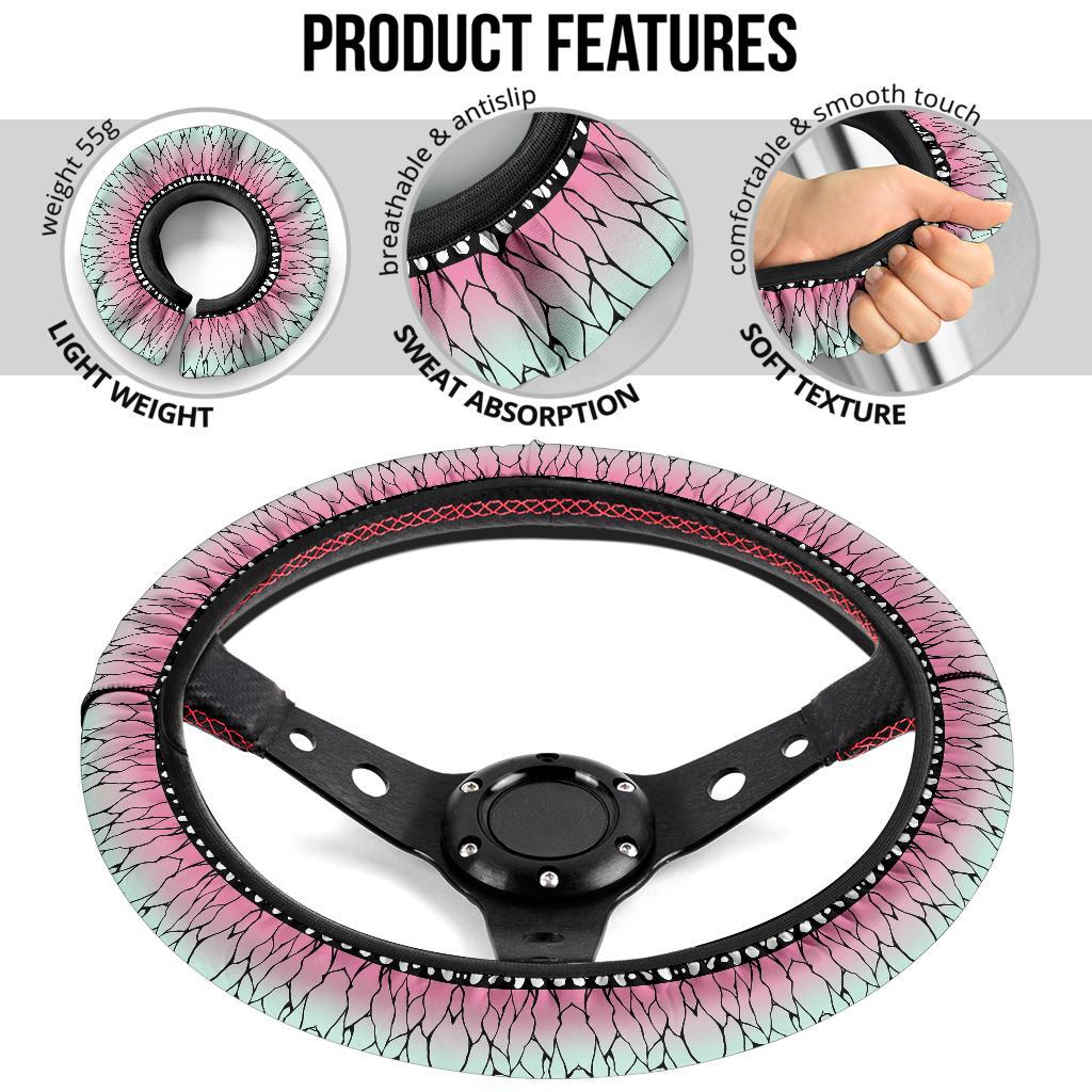 Shinobu Kocho Demon Slayer Anime Car Steering Wheel Cover 1