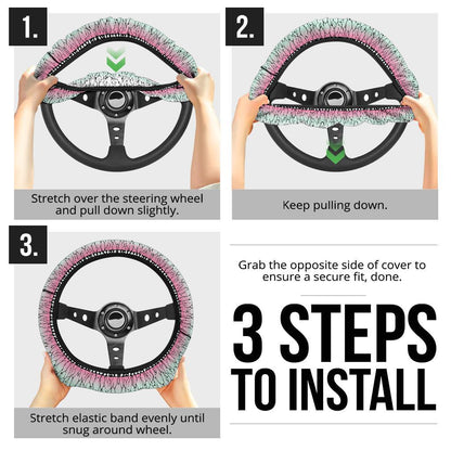 Shinobu Kocho Demon Slayer Anime Car Steering Wheel Cover 1
