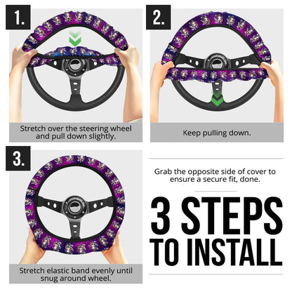 Shinobu Kocho Demon Slayer Anime Premium Custom Car Steering Wheel Cover 2