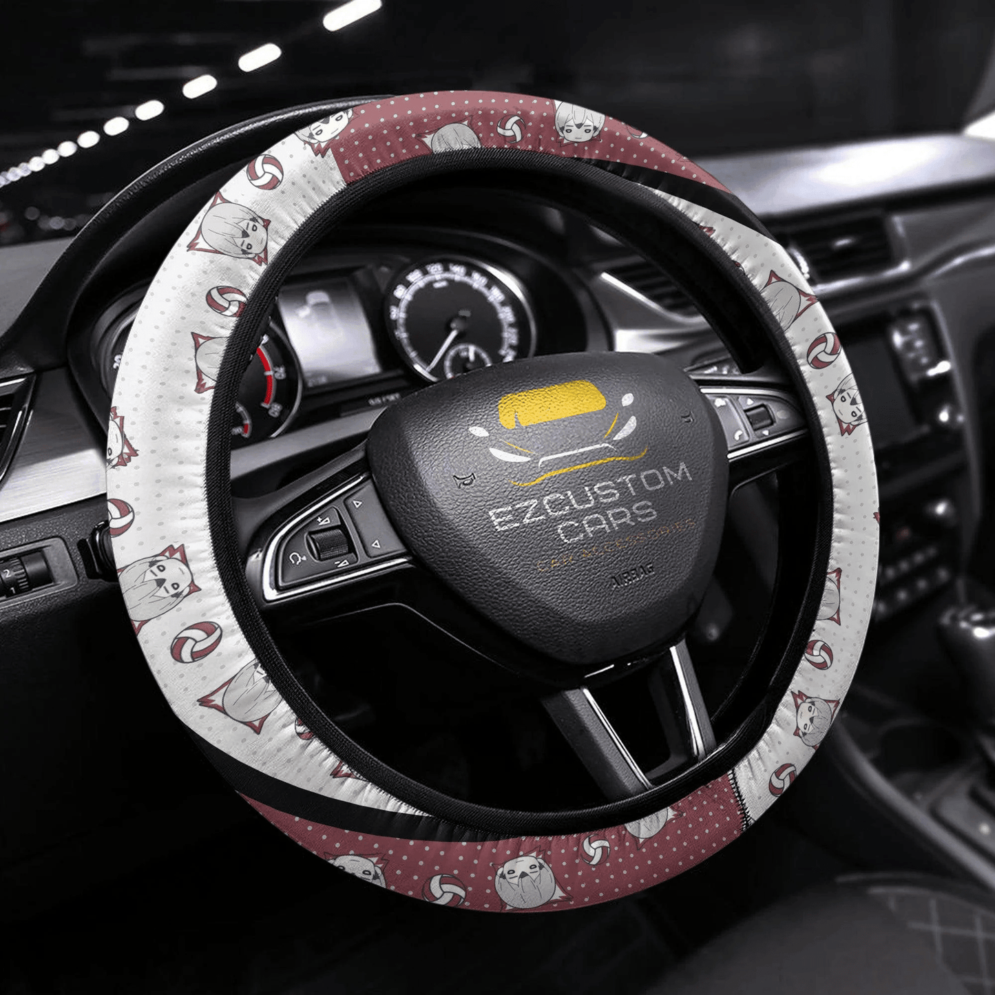 Shinsuke Kita Anime Steering Wheel Cover Custom Haikyuu Anime Car Accessories