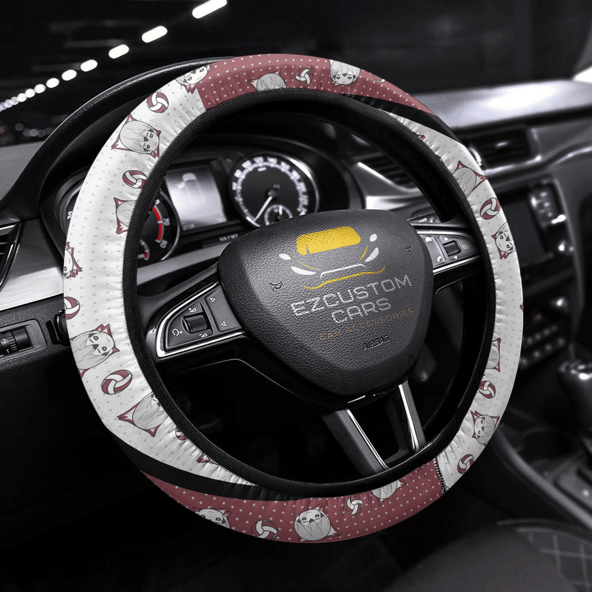 Shinsuke Kita Anime Steering Wheel Cover Custom Haikyuu Anime Car Accessories