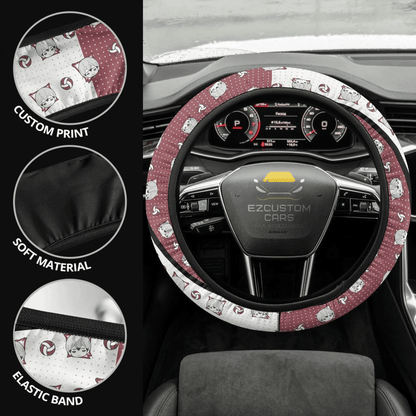 Shinsuke Kita Anime Steering Wheel Cover Custom Haikyuu Anime Car Accessories