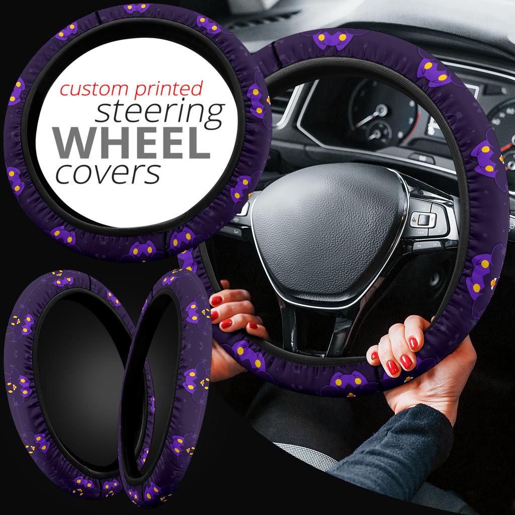 Shiny Pumpkaboo Dyed Car Steering Wheel Cover