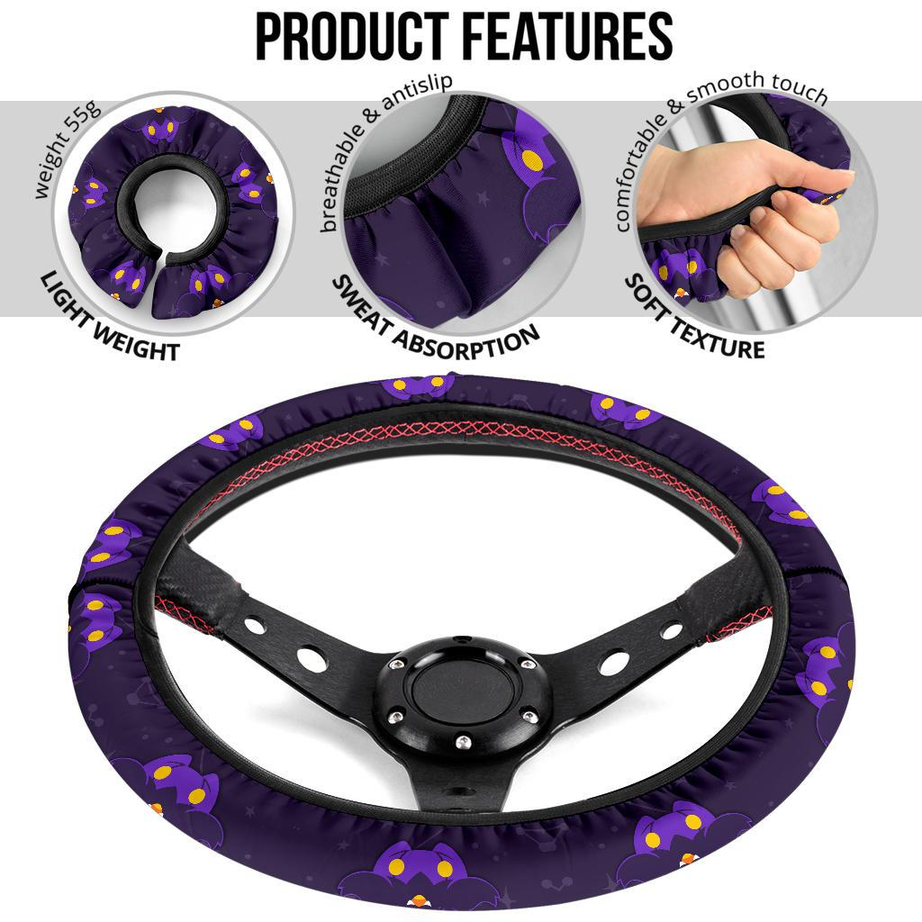 Shiny Pumpkaboo Dyed Car Steering Wheel Cover