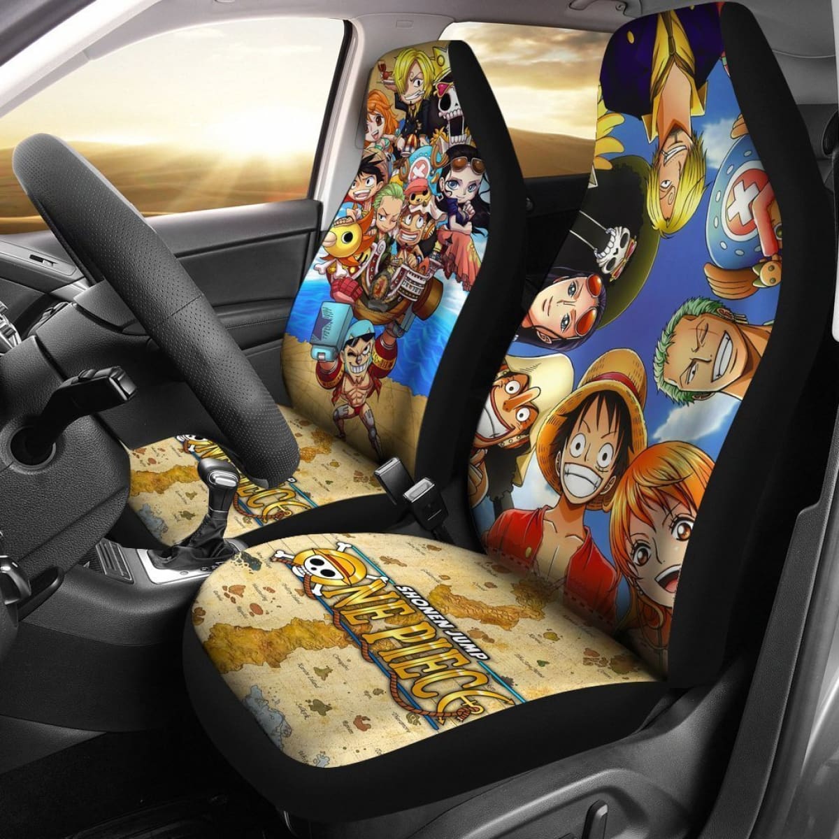 Shonen Jump One Piece Full Character Car Seat Covers Lt03 Universal Fit 225721