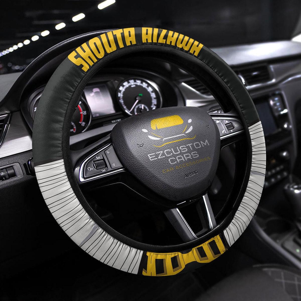 Shouta Aizawa Anime Steering Wheel Cover Custom Eraserhead My Hero Academia Anime Car Accessories