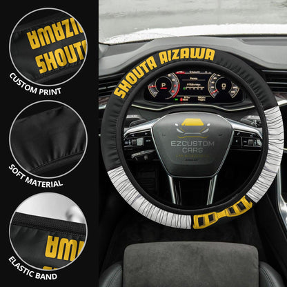 Shouta Aizawa Anime Steering Wheel Cover Custom Eraserhead My Hero Academia Anime Car Accessories